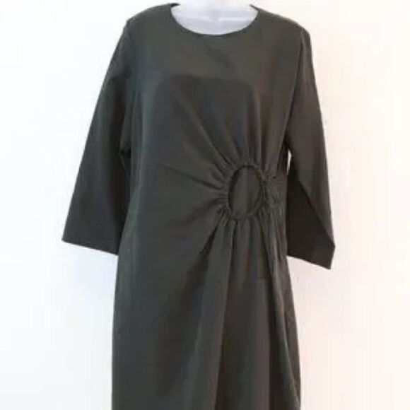 COS OLIVE GREEN DRESS - Picture 1 of 5